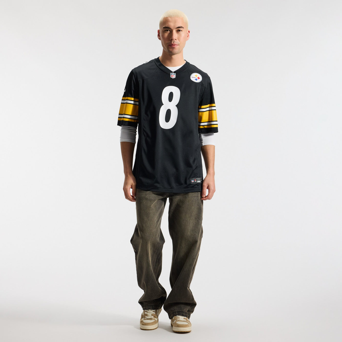 Pittsburgh Steelers Aaron Rodgers Nike Black Game Jersey