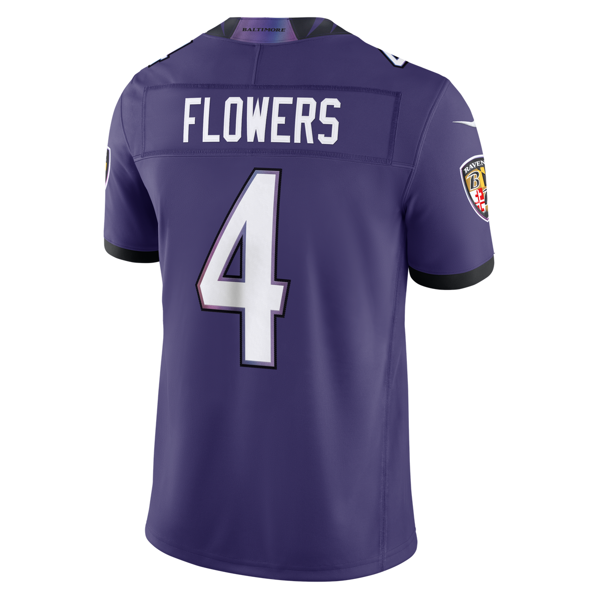 Baltimore Ravens Zay Flowers Purple Team Vapor F.U.S.E. Stitched Limited Jersey