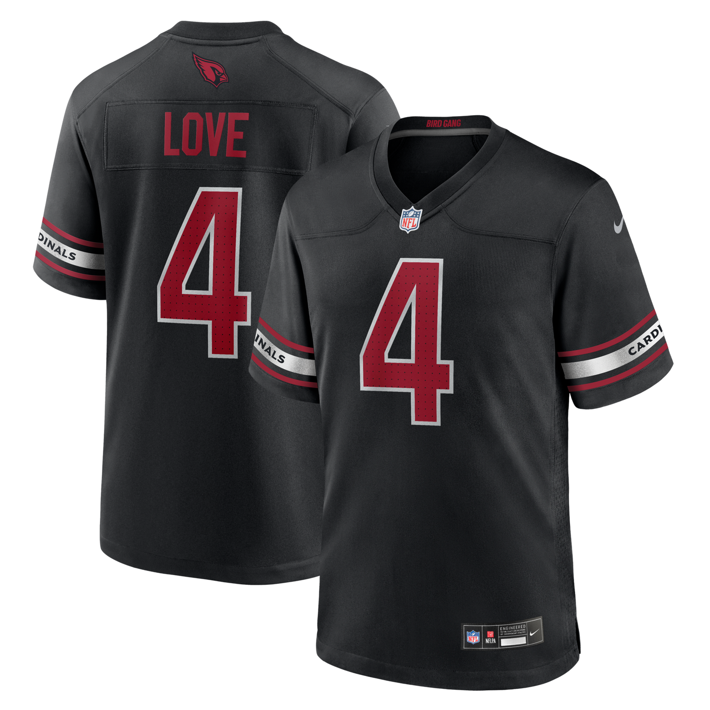 Arizona Cardinals Jeremiyah Love Nike Black Alternate Game Player Jersey