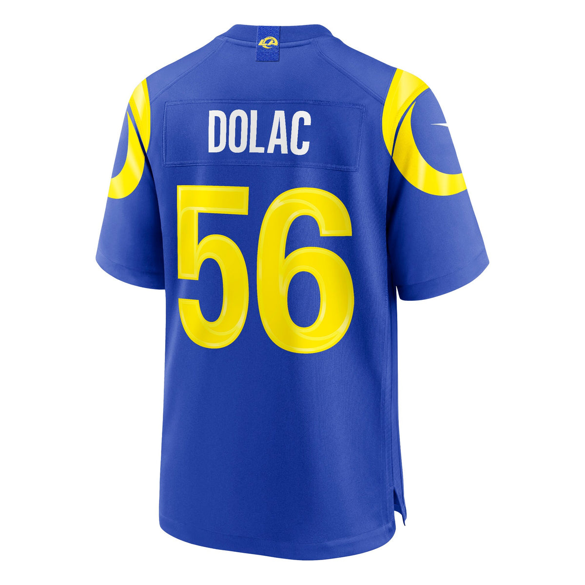 Los Angeles Rams Shaun Dolac Royal Team Game Jersey
