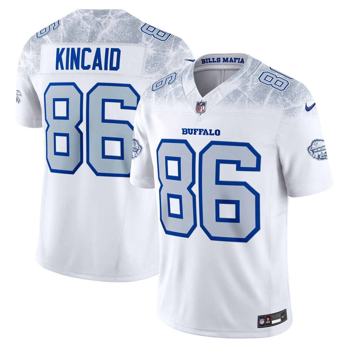 Buffalo Bills Dalton Kincaid White 2025 Rivalries Collection Stitched Limited Jersey