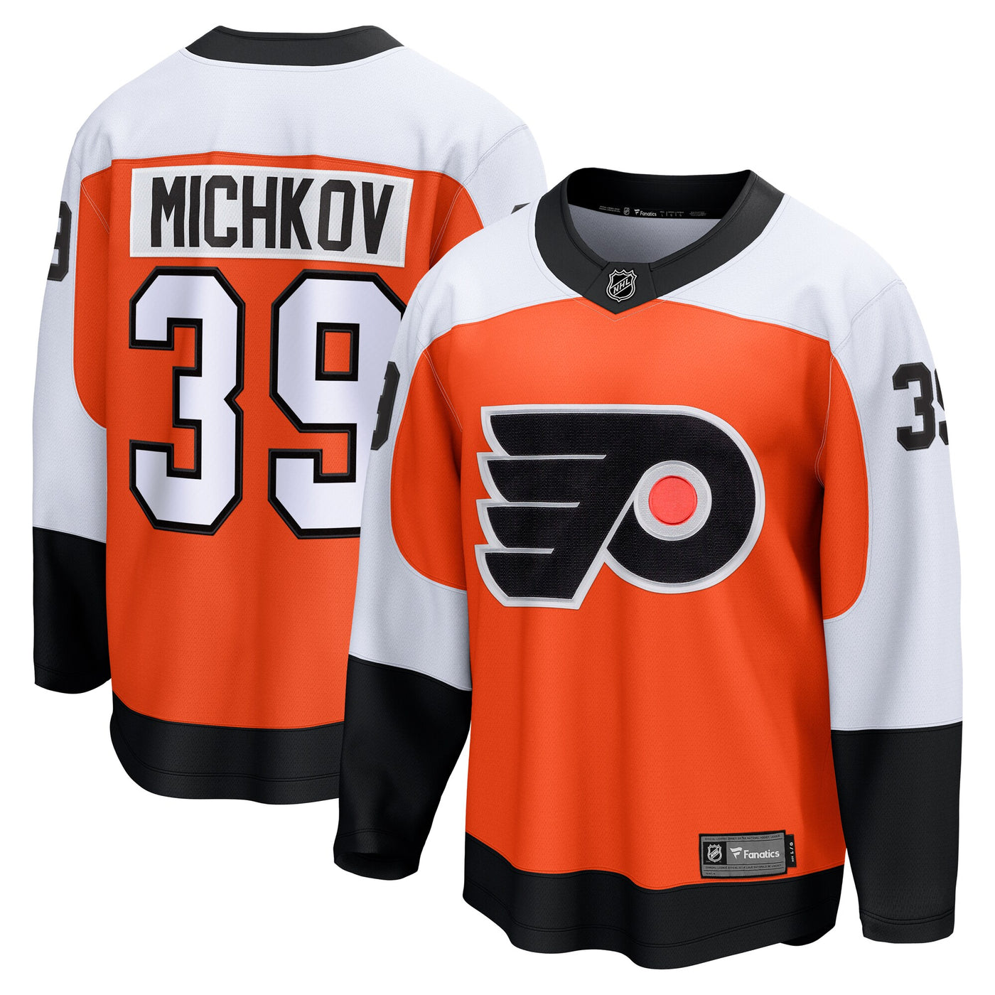 Philadelphia Flyers Matvei Michkov Fanatics Orange Home Premier Breakaway Player Jersey