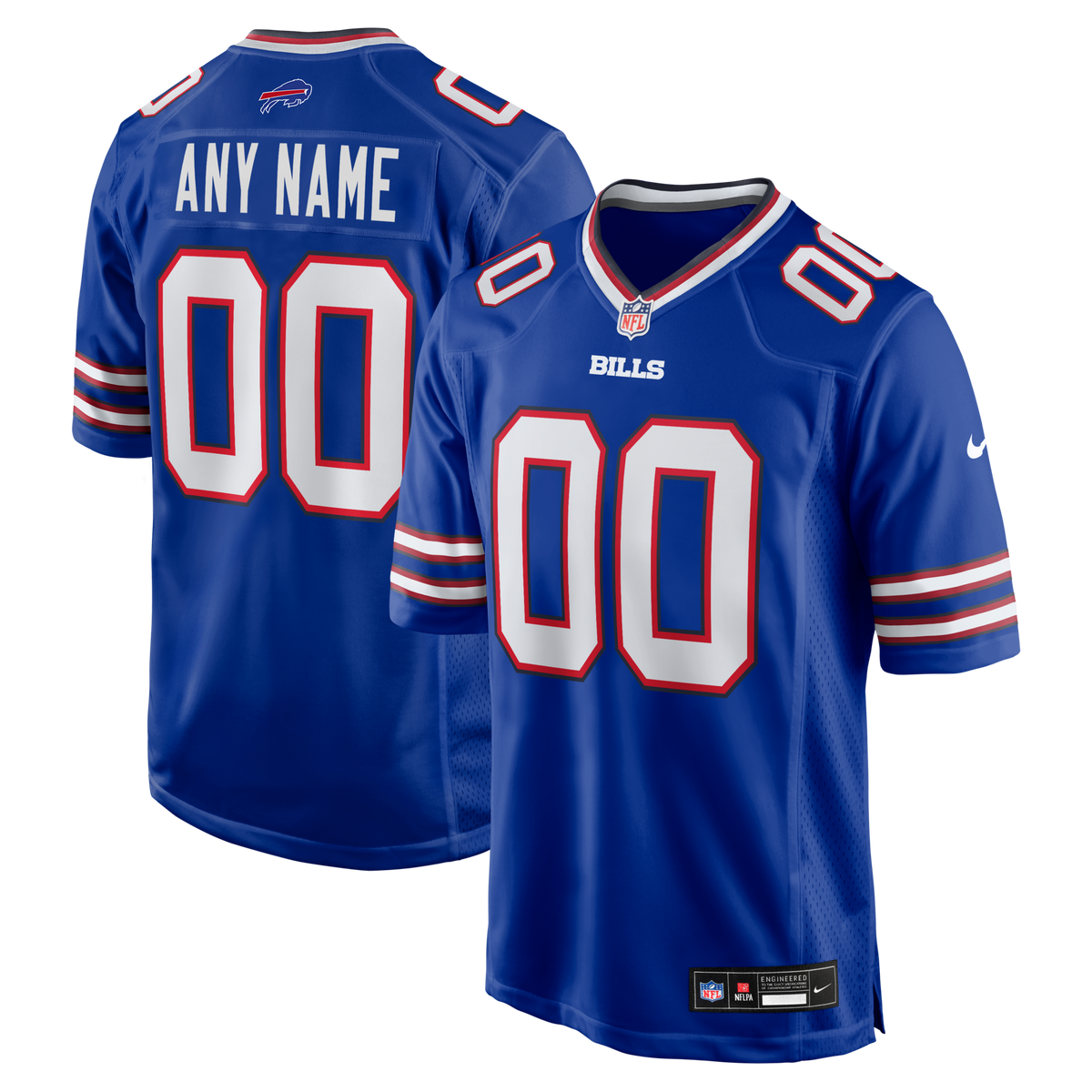 Buffalo Bills Royal Custom Game Jersey