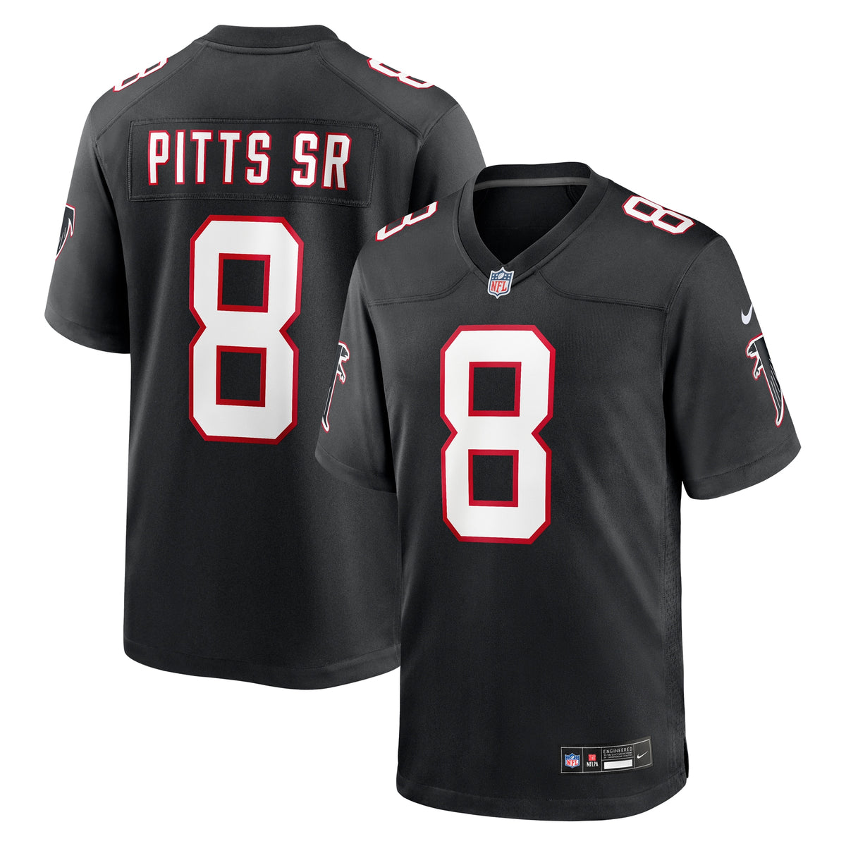 Atlanta Falcons Kyle Pitts Sr. Black Alternate Game Jersey