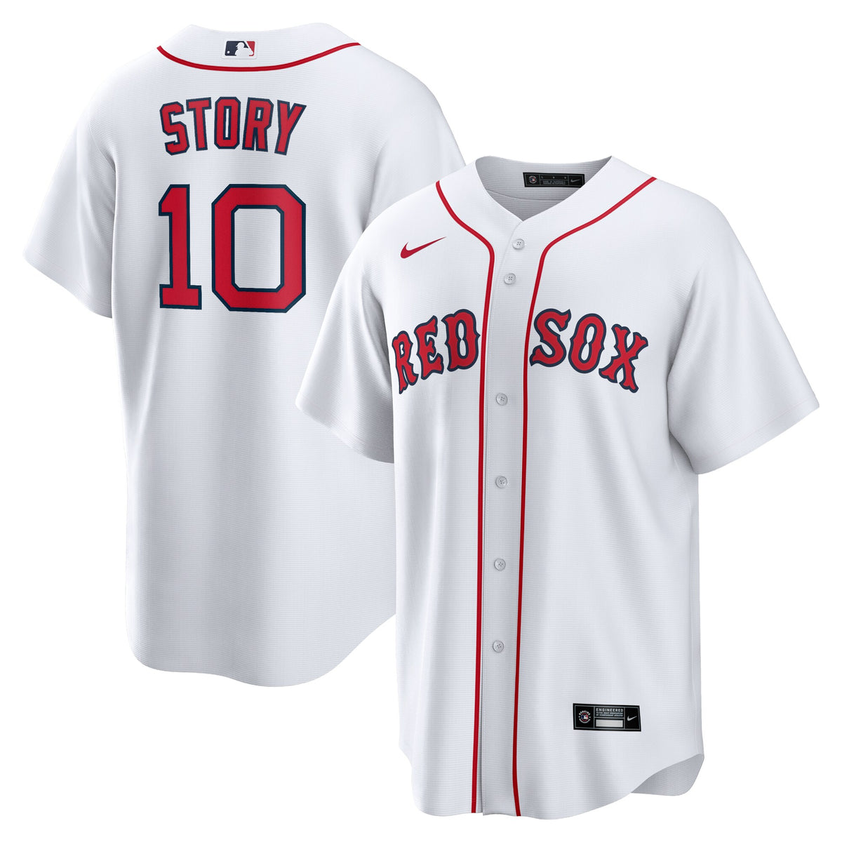 Boston Red Sox Trevor Story White Home Replica Jersey