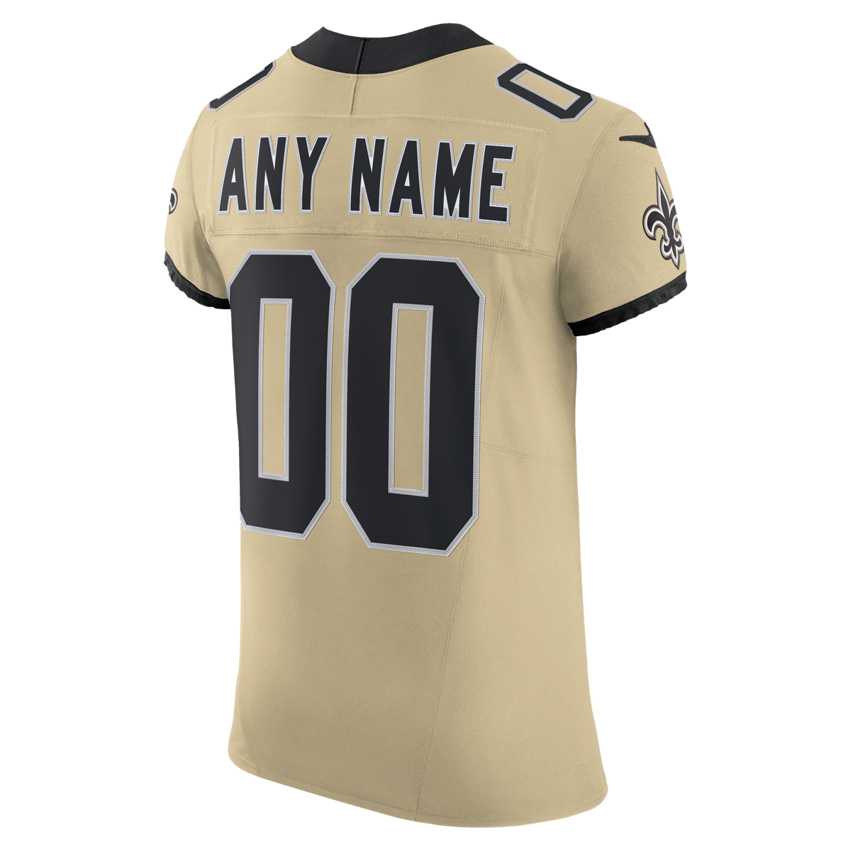 New Orleans Saints Gold Alternate Vapor F.U.S.E. Elite Custom Jersey