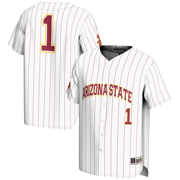 GameDay Greats #1 White Arizona State Sun Devils Lightweight Baseball Jersey