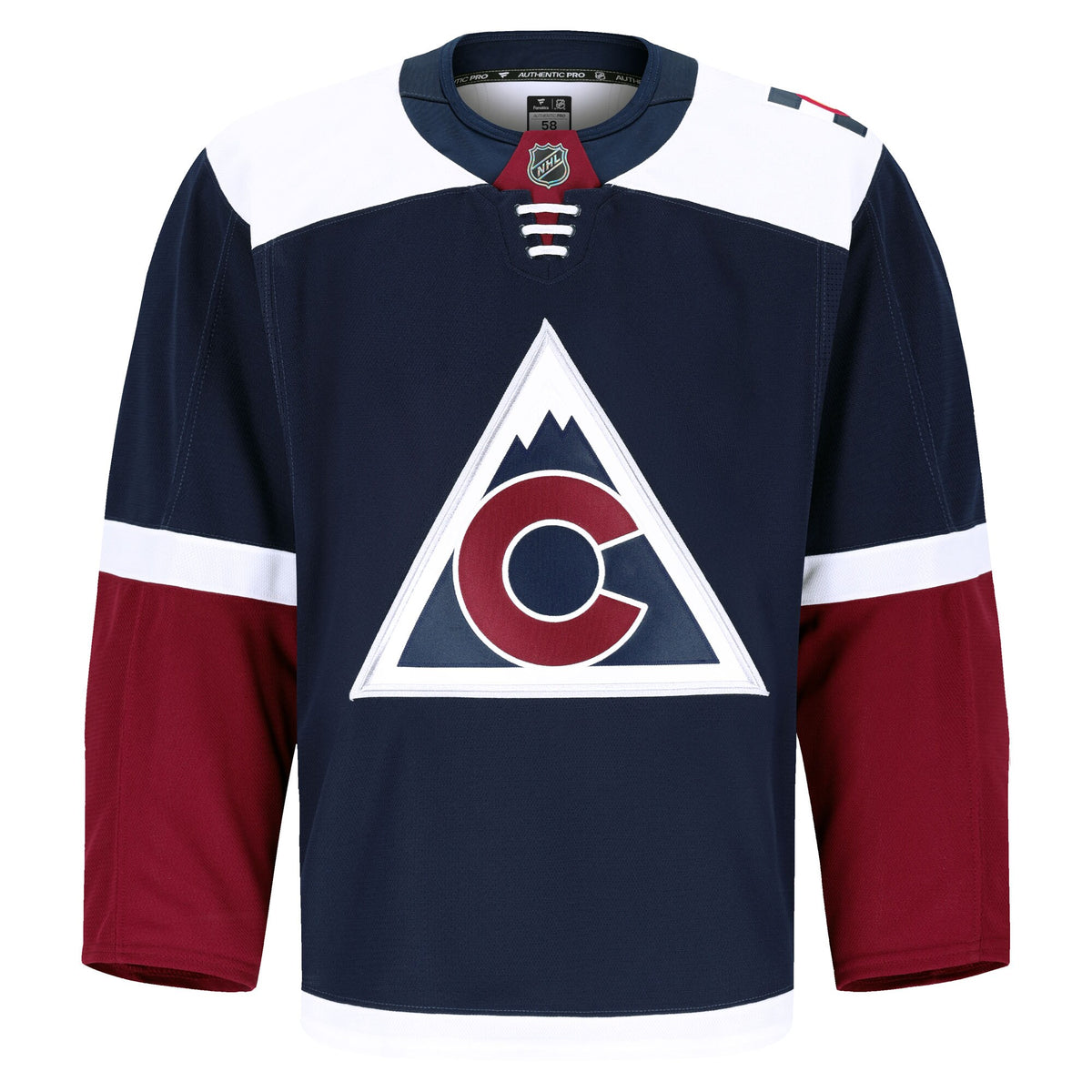 Colorado Avalanche Fanatics Navy Alternate Authentic Pro Jersey
