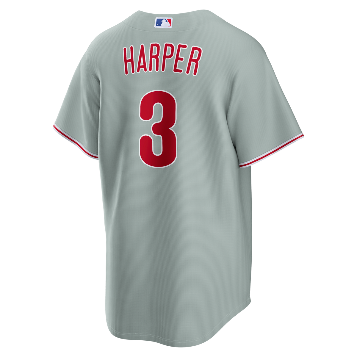 Philadelphia Phillies Bryce Harper Gray Road Replica Jersey
