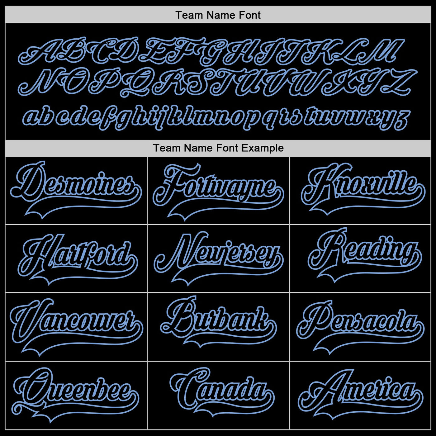 Custom Black Black-Light Blue Hockey Jersey