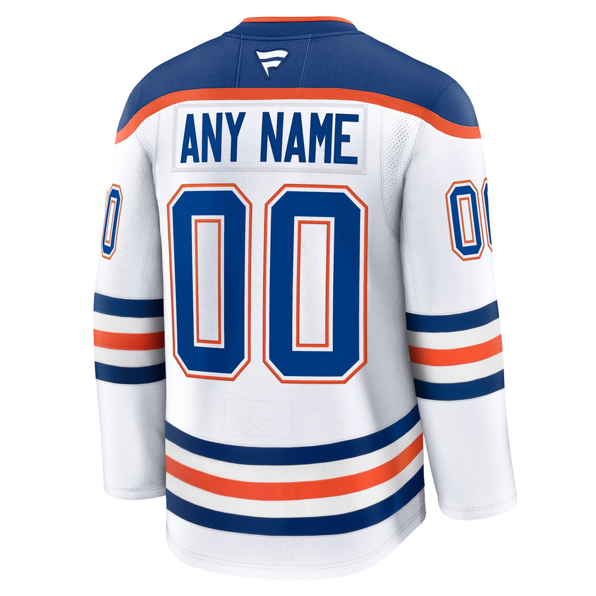 Edmonton Oilers Fanatics White Away Premium Custom Jersey