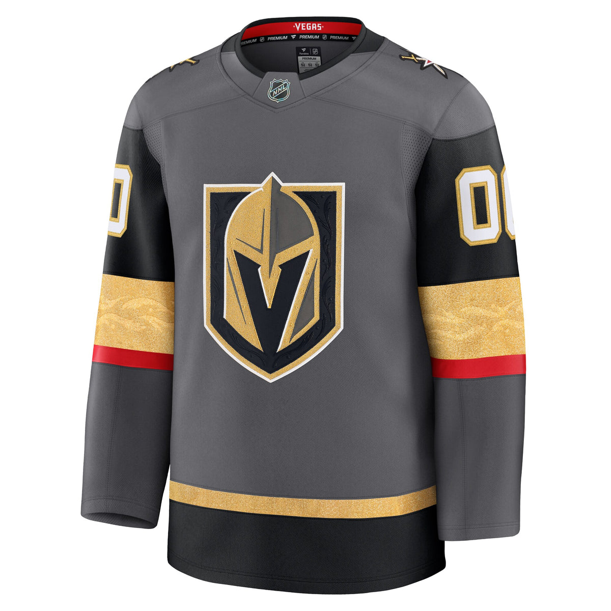 Vegas Golden Knights Fanatics Gray Alternate Premium Custom Jersey