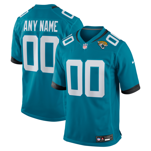 Jacksonville Jaguars Nike Teal Custom Game Jersey