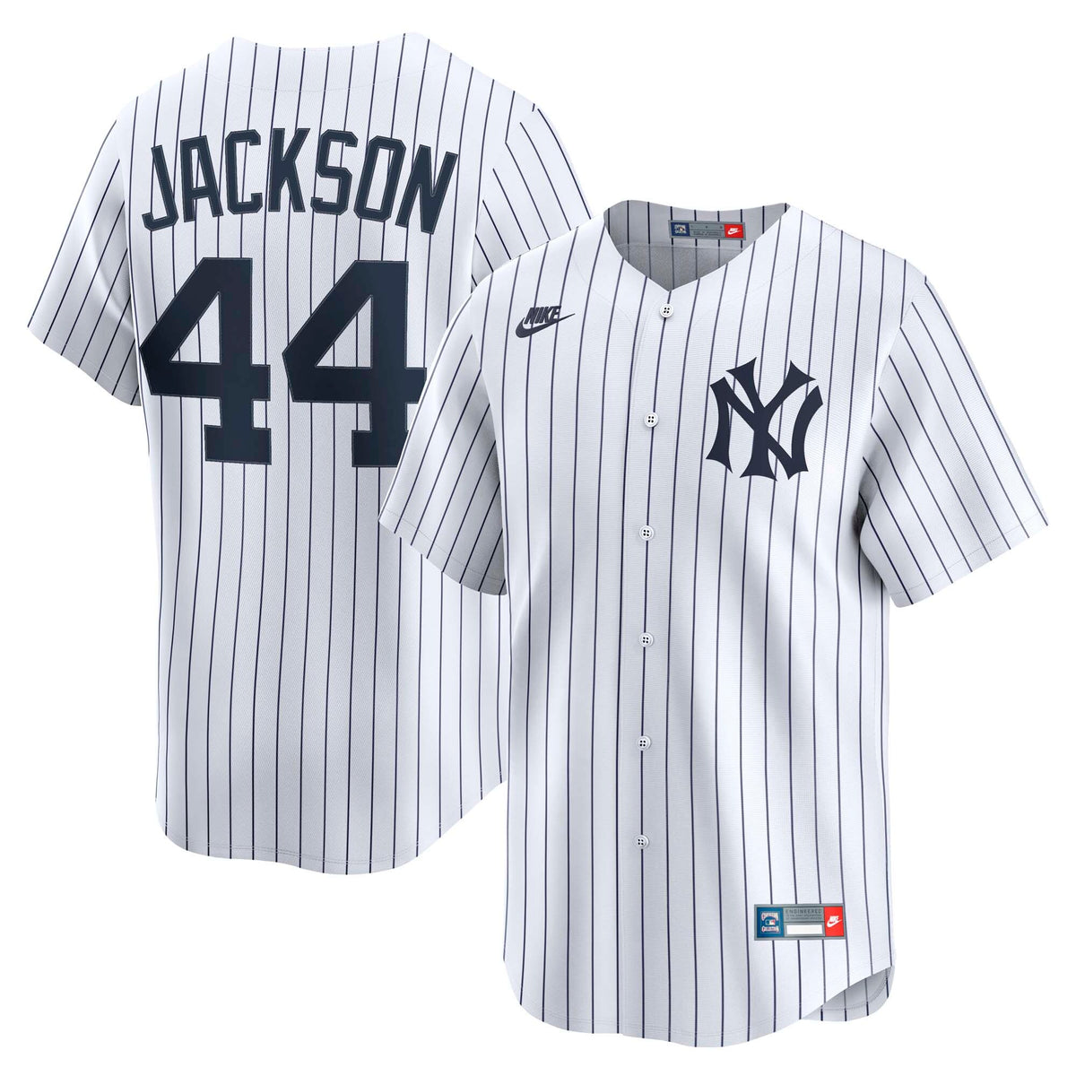 New York Yankees Reggie Jackson White Throwback Cooperstown Collection Limited Jersey