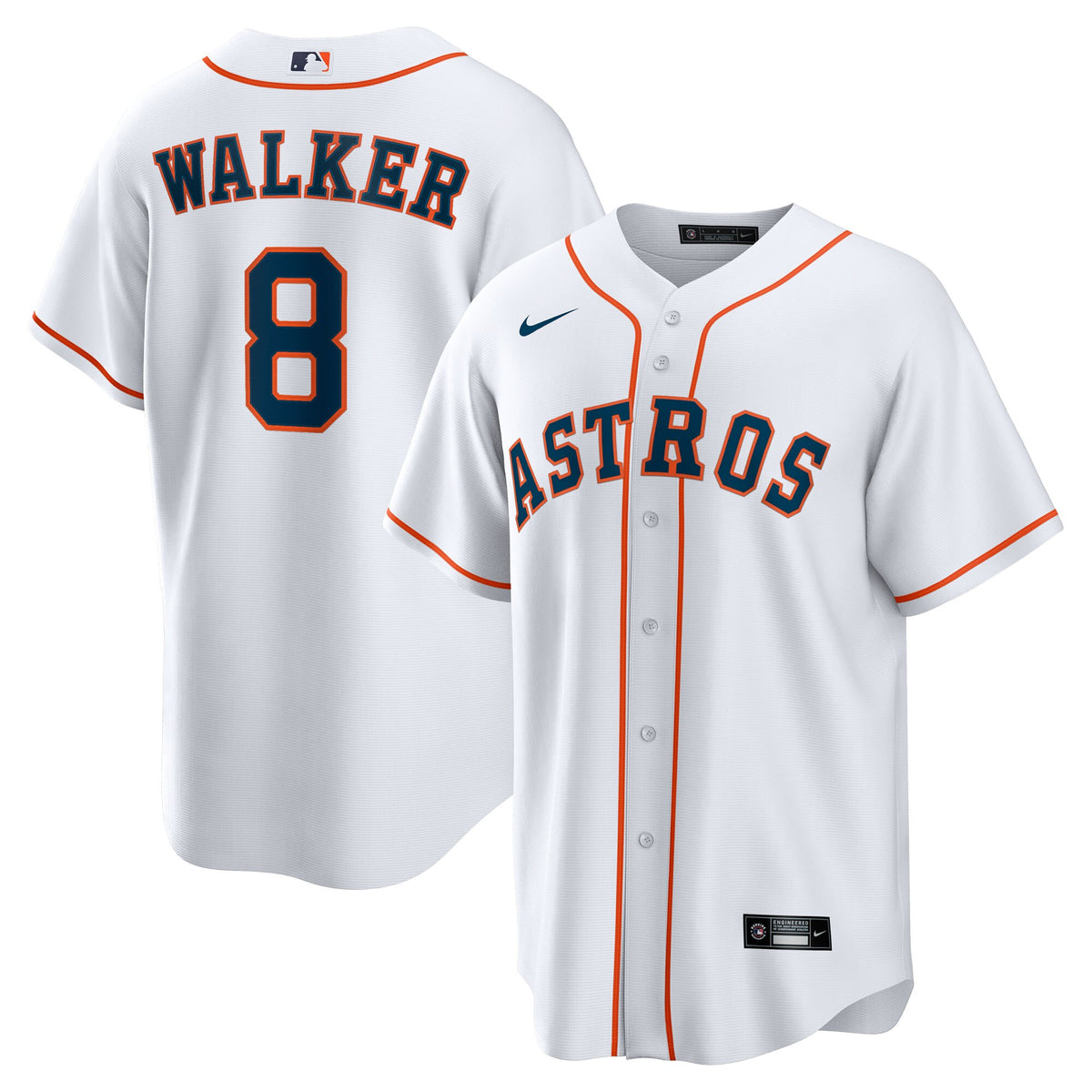 Houston Astros Christian Walker White Home Replica Jersey