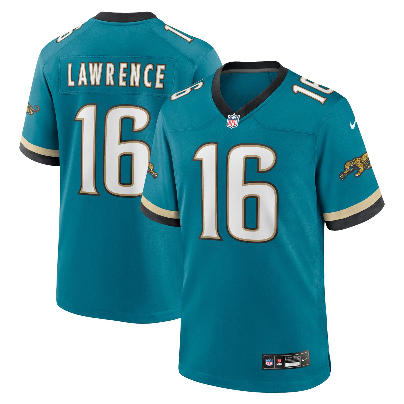 Jacksonville Jaguars Trevor Lawrence Nike Teal Prowler Throwback Player Game Jersey