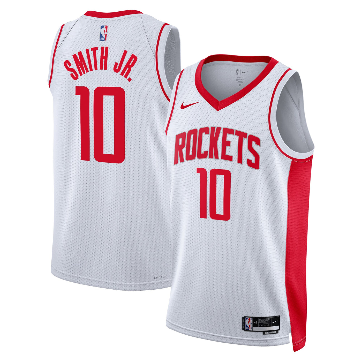 Houston Rockets Nike Association Edition Swingman Jersey - White - Jabari Smith Jr.