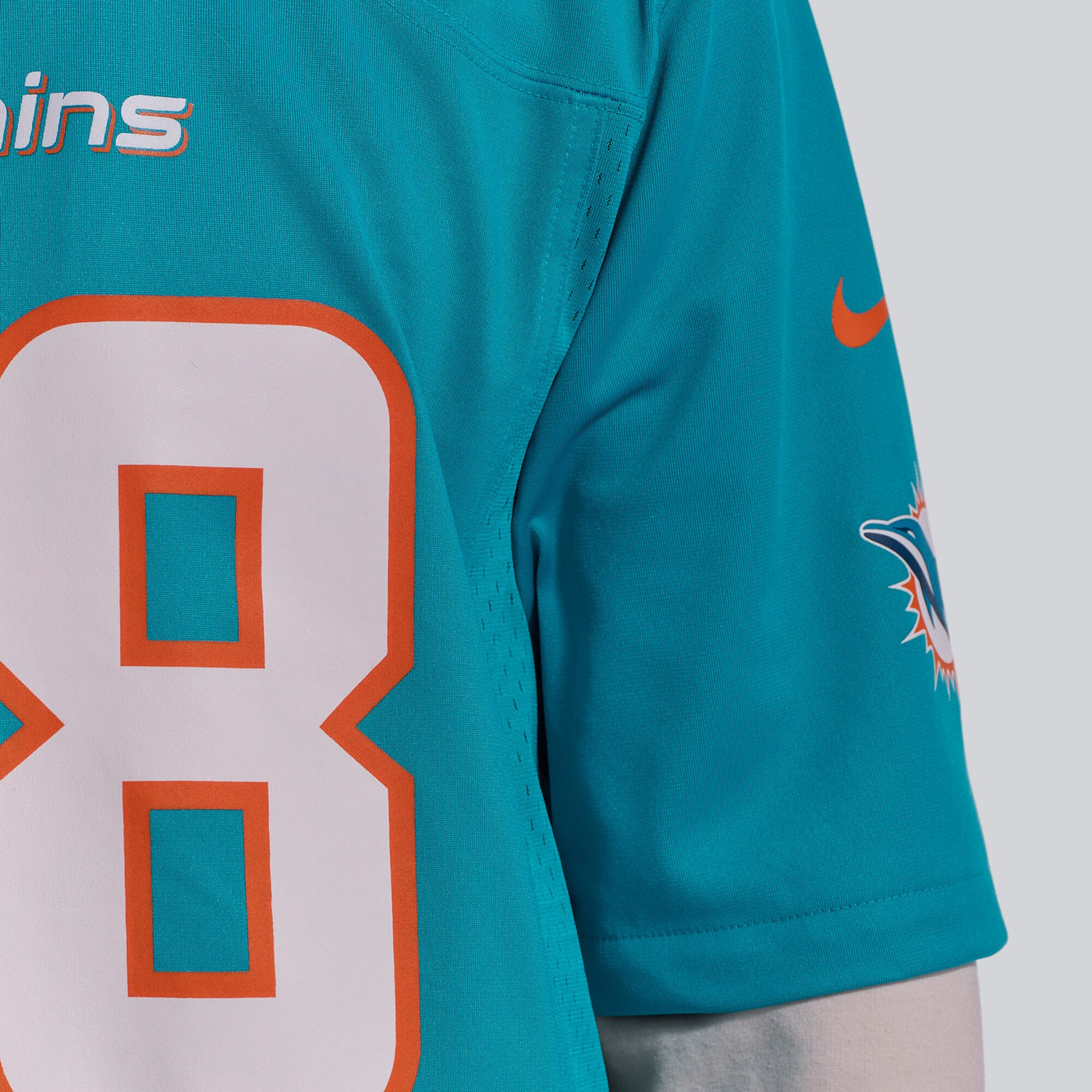 Miami Dolphins Devon Achane Nike Aqua Player Game Jersey