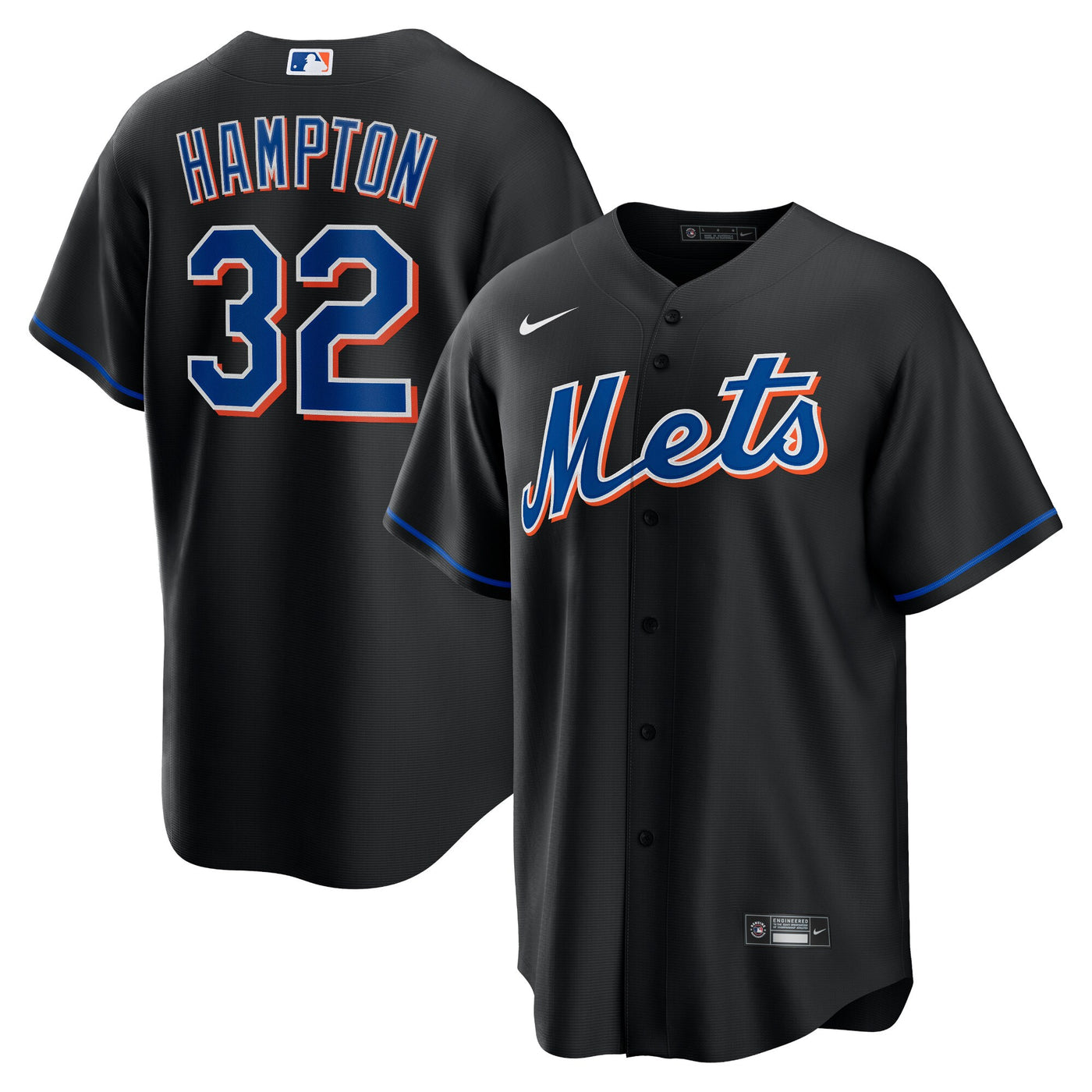 New York Mets Mike Hampton Nike Black 2022 Alternate Replica Player Jersey