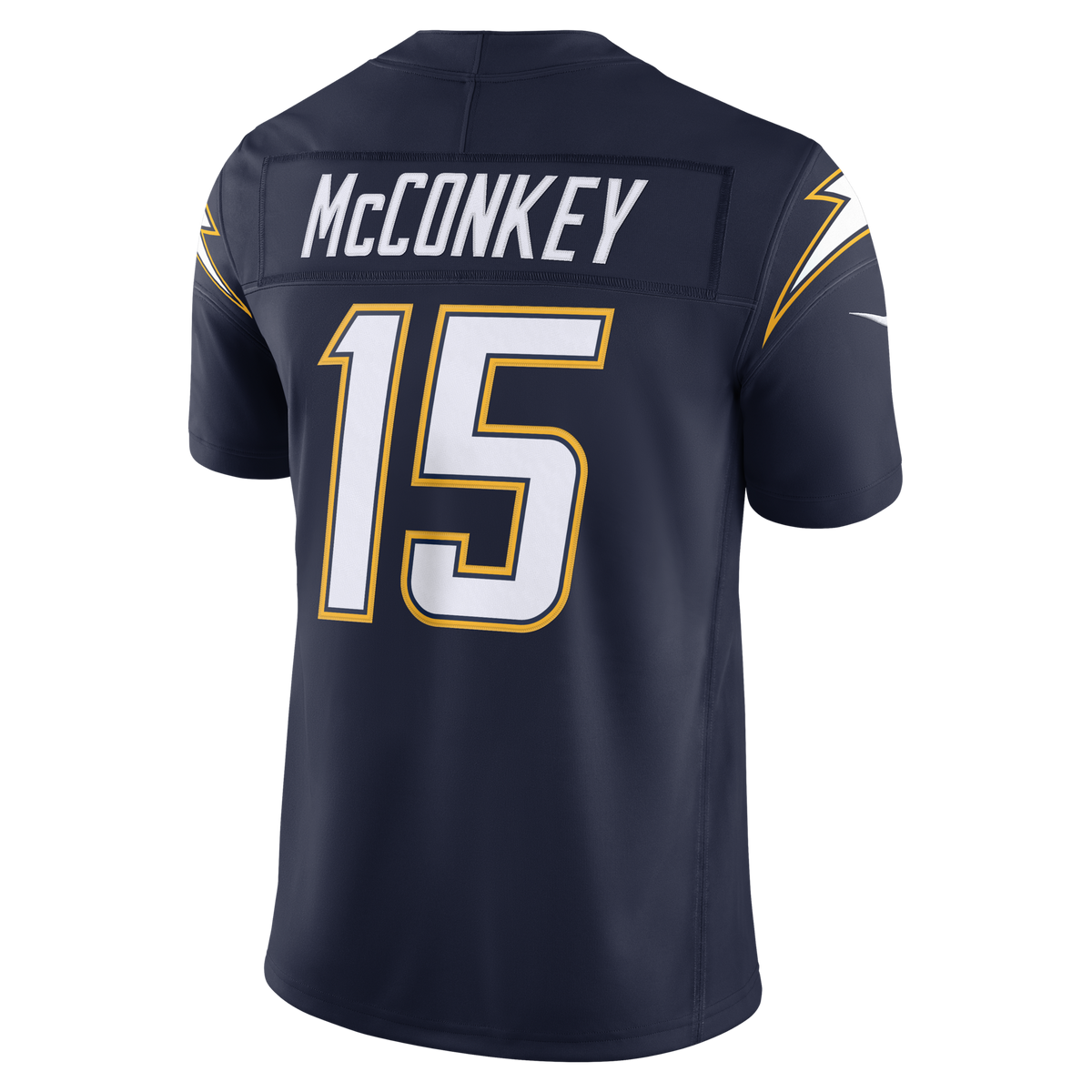 Los Angeles Chargers Ladd McConkey Navy Alternate Super Chargers Vapor F.U.S.E. Stitched Limited Jersey