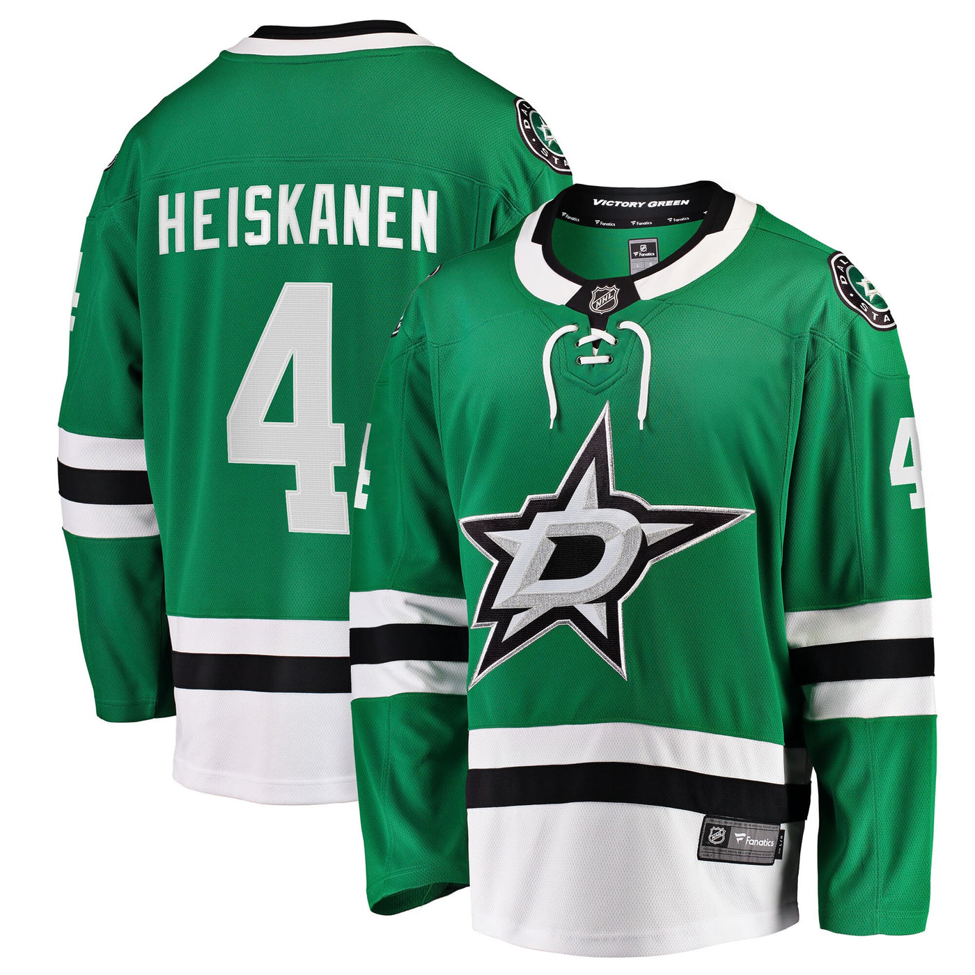 Dallas Stars Miro Heiskanen Fanatics Kelly Green Team Color Breakaway Player Jersey