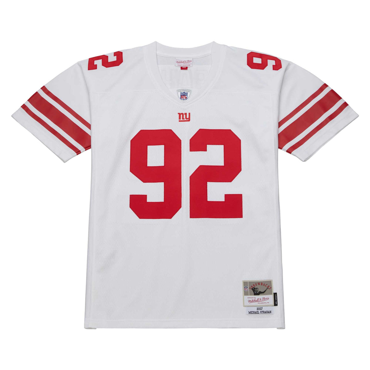 New York Giants Michael Strahan Mitchell & Ness White Legacy Replica Jersey