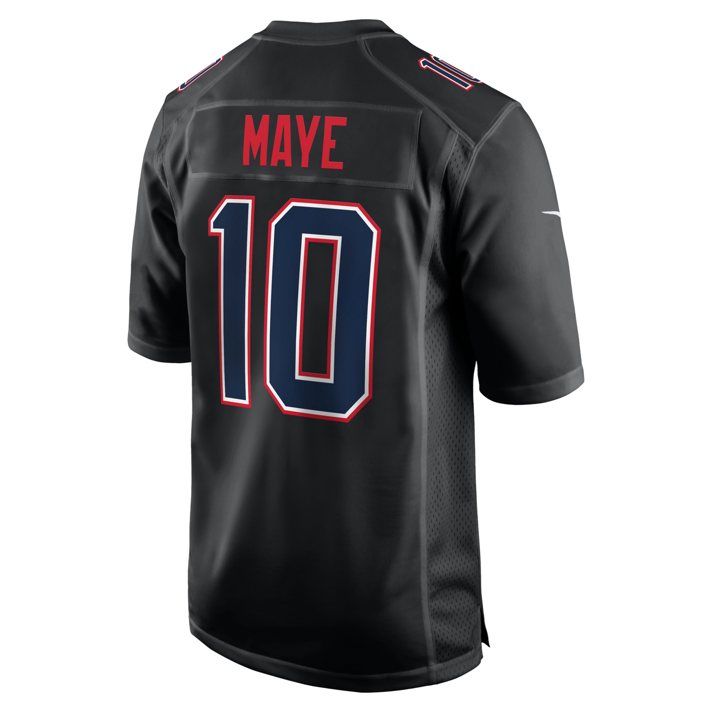 New England Patriots Drake Maye Nike Carbon Black Fashion Game Jersey