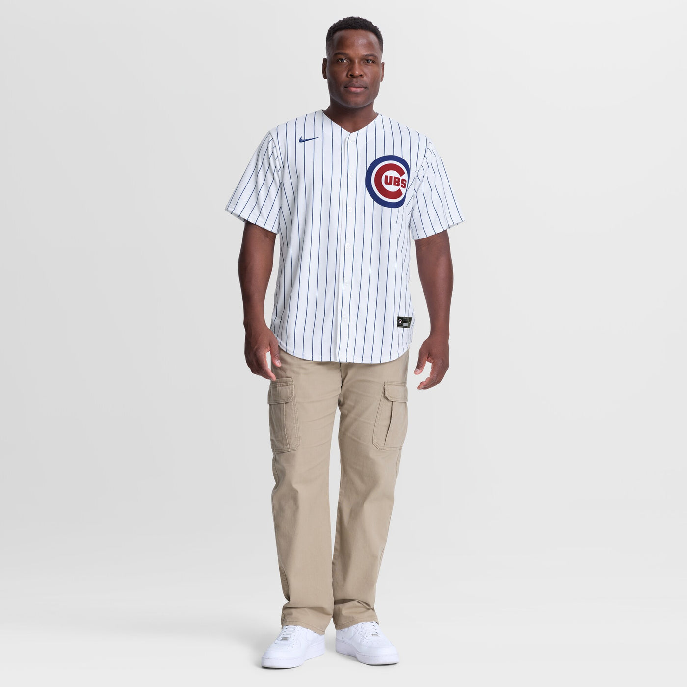 Chicago Cubs Nico Hoerner Nike White Home Replica Jersey