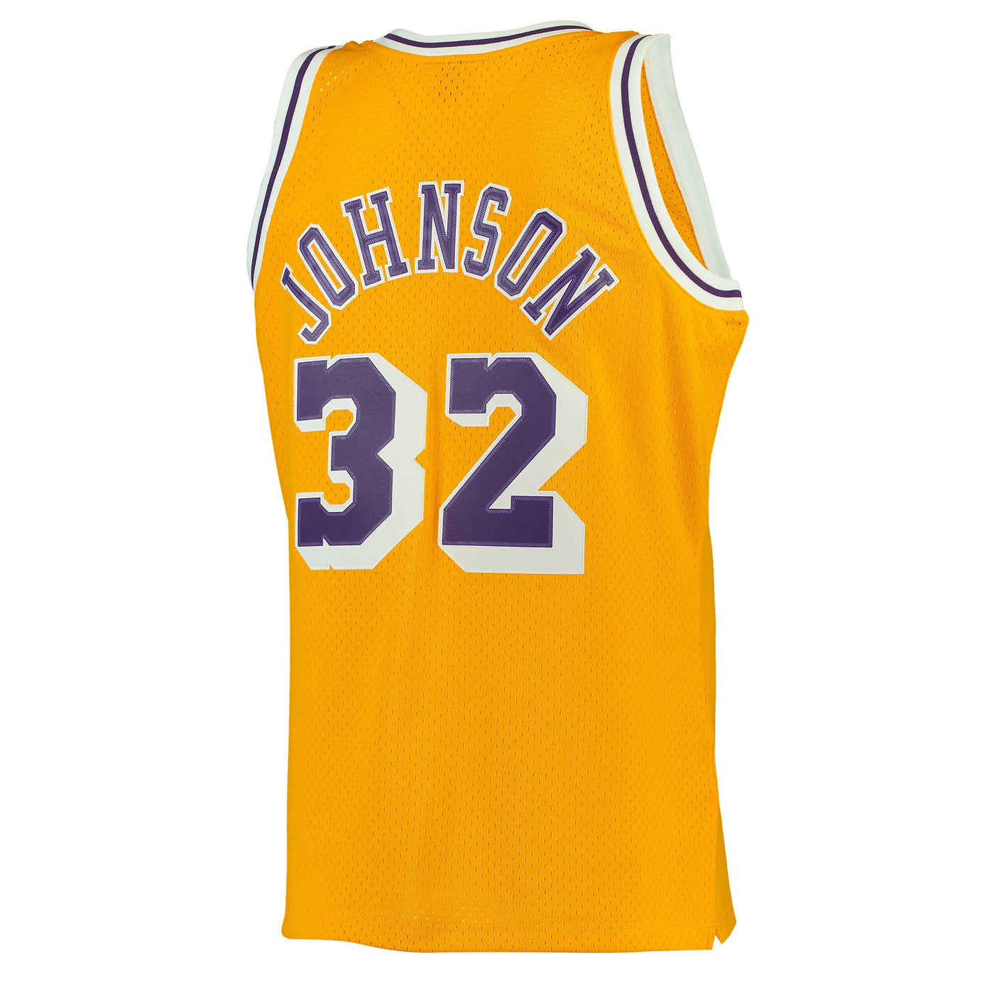 Mitchell & Ness Magic Johnson Gold Los Angeles Lakers 1984-85 Hardwood Classics Swingman Jersey