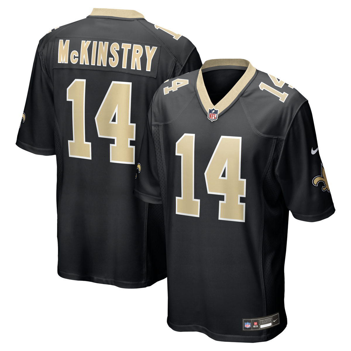 New Orleans Saints Ga'Quincy McKinstry Black Player Game Jersey