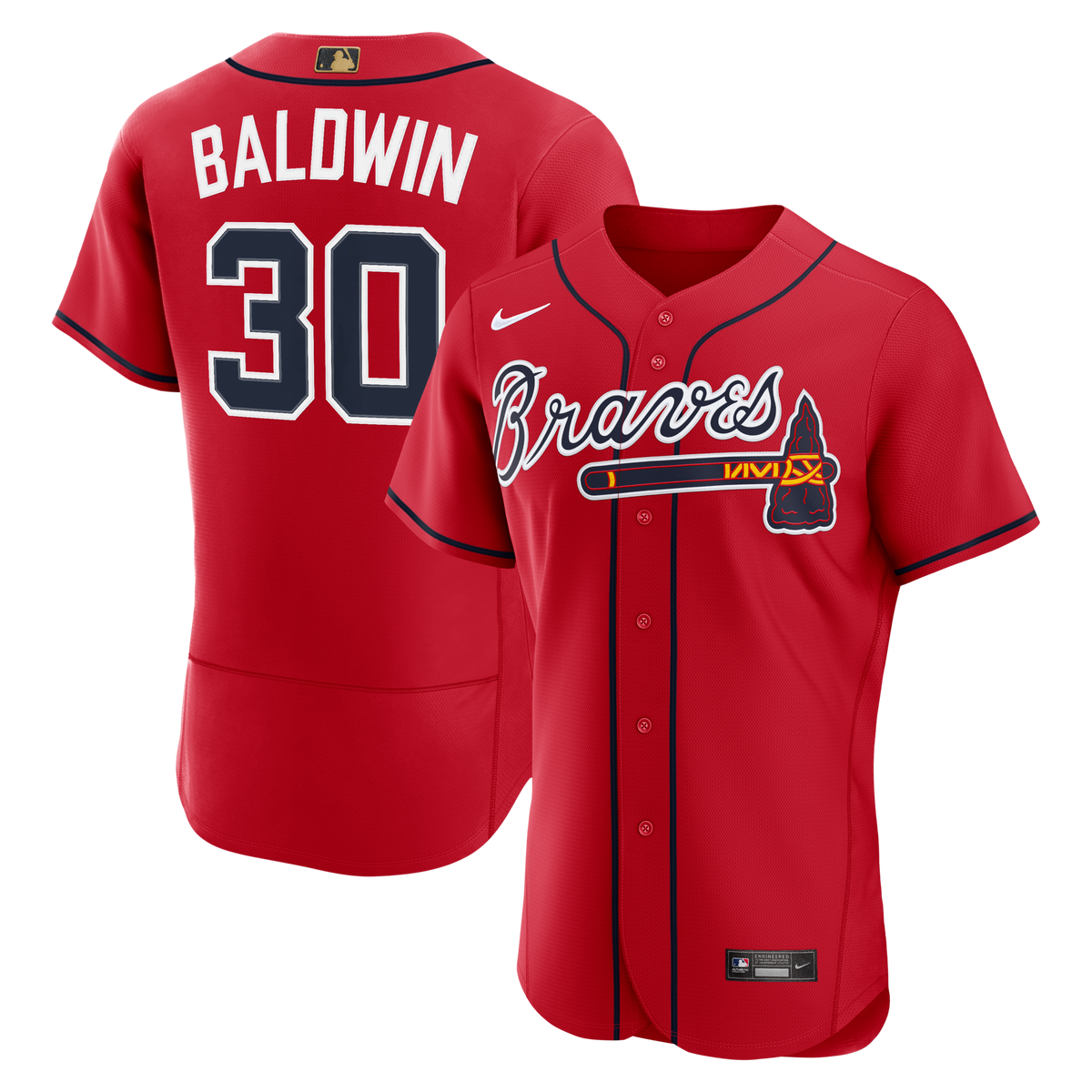 Atlanta Braves Drake Baldwin Red MLB Awards Authentic Jersey