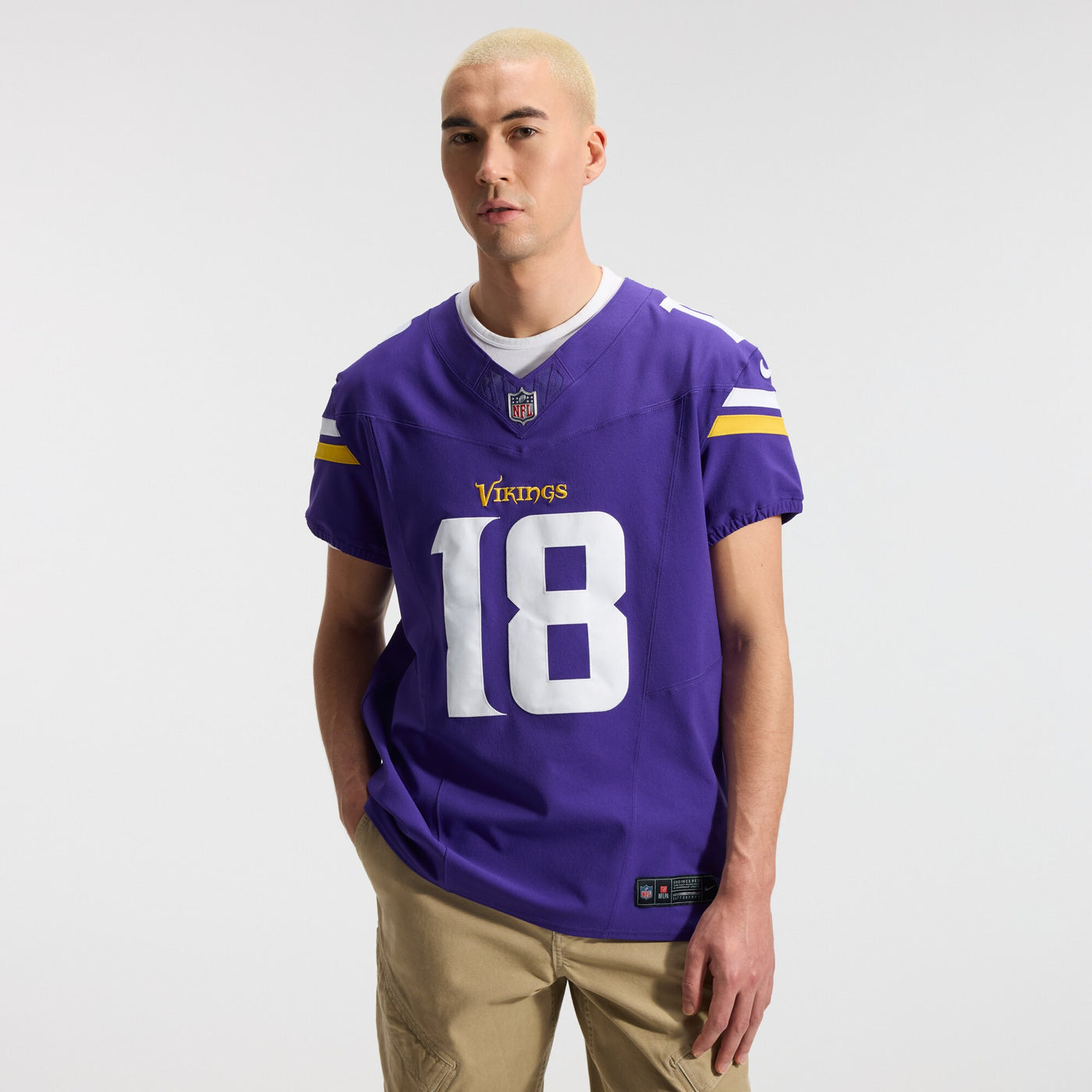 Minnesota Vikings Justin Jefferson Nike Purple Team Vapor F.U.S.E. Elite Jersey