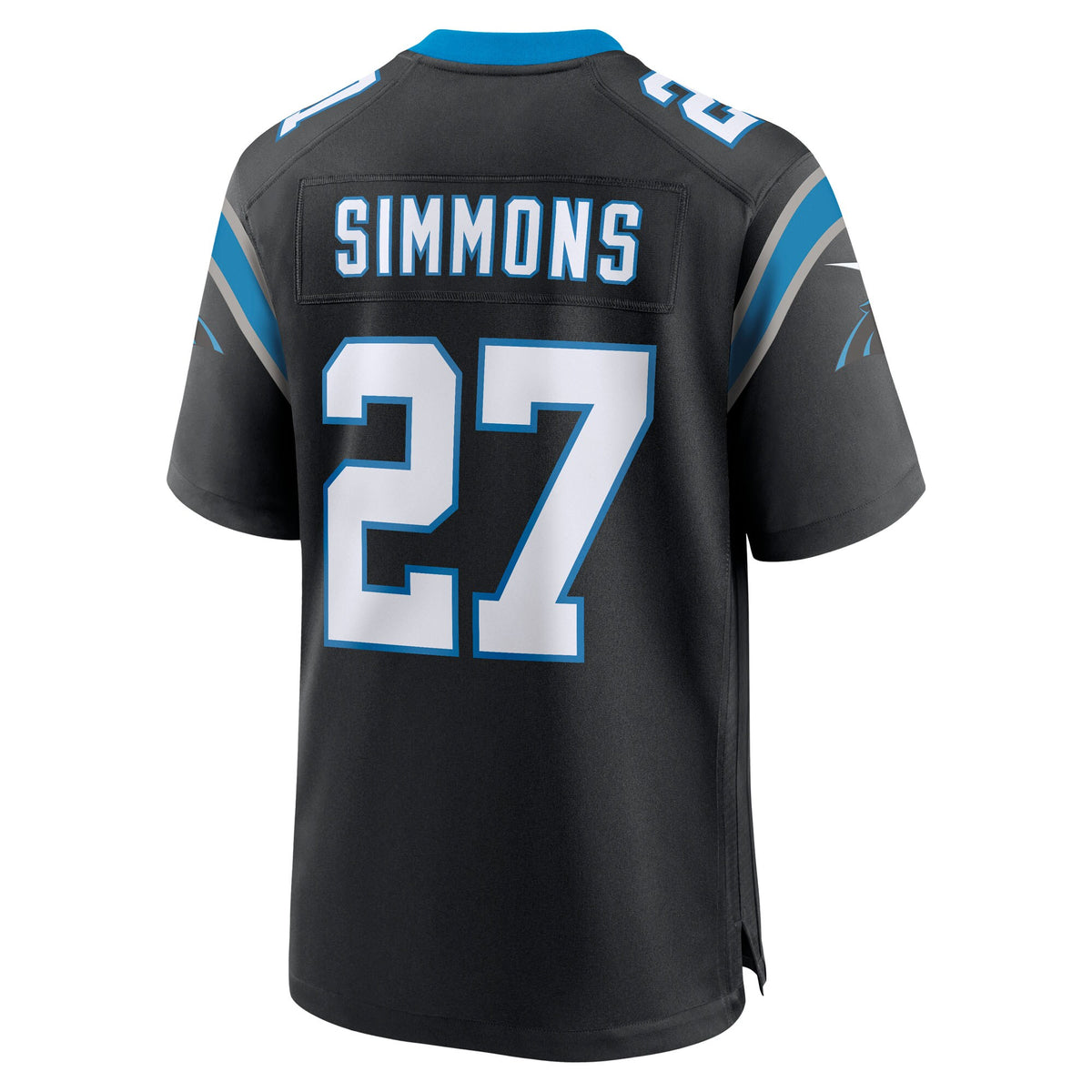 Carolina Panthers Isaiah Simmons Black Team Game Jersey