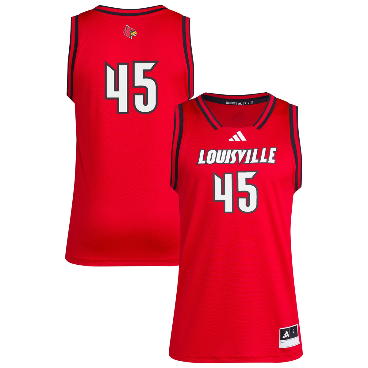#45 Louisville Cardinals Replica Swingman Jersey - Red