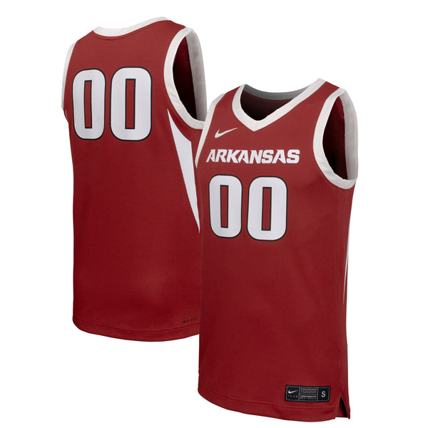 Nike #00 Cardinal Arkansas Razorbacks Replica Basketball Jersey