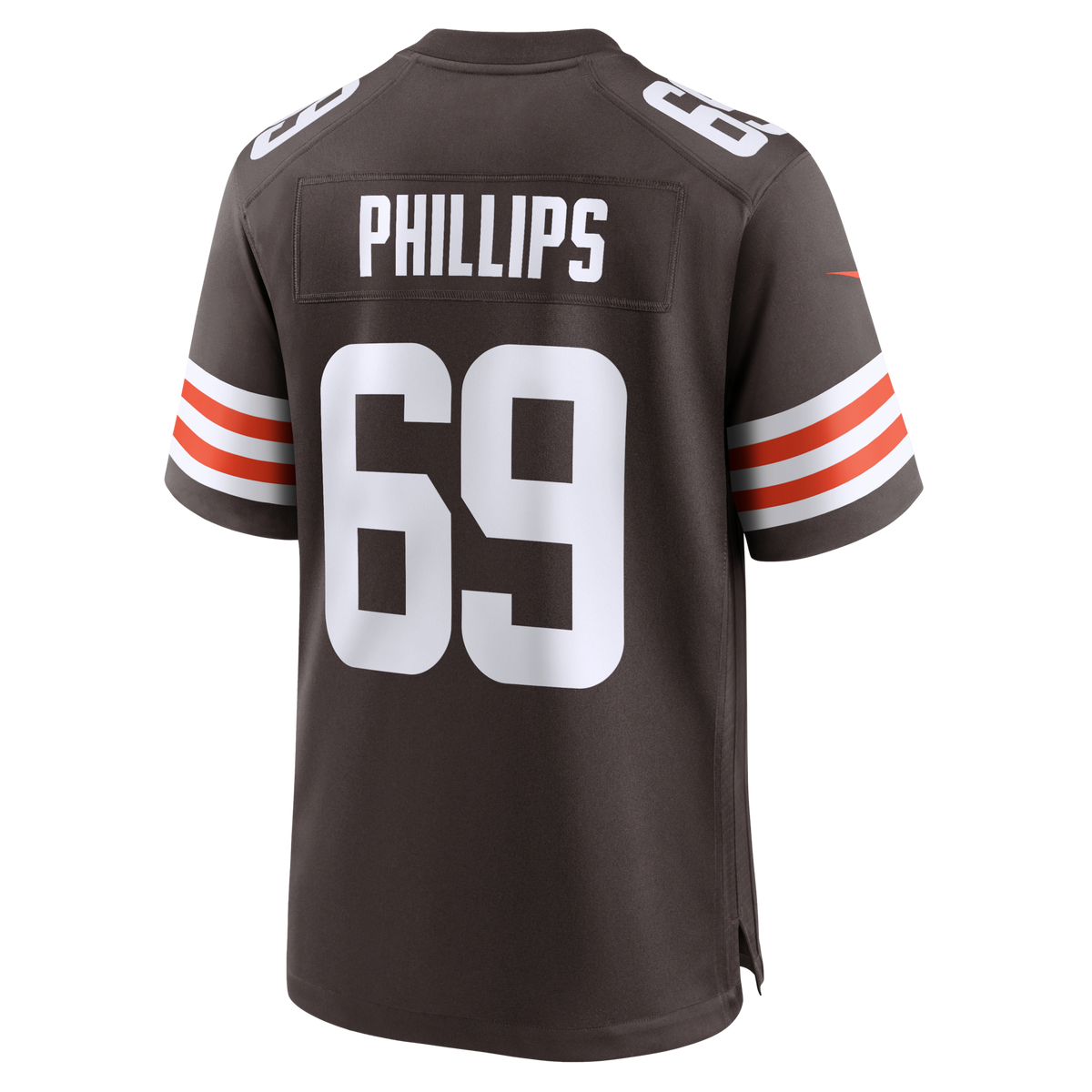 Cleveland Browns Tyre Phillips Nike Brown Team Game Jersey