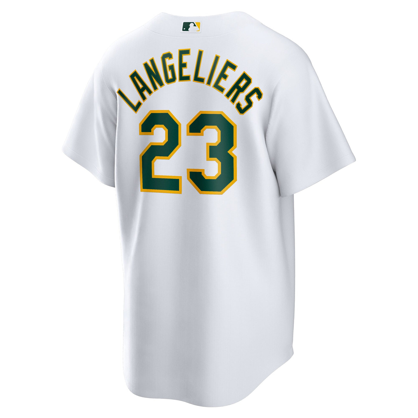 Athletics Shea Langeliers Nike White Home Replica Jersey