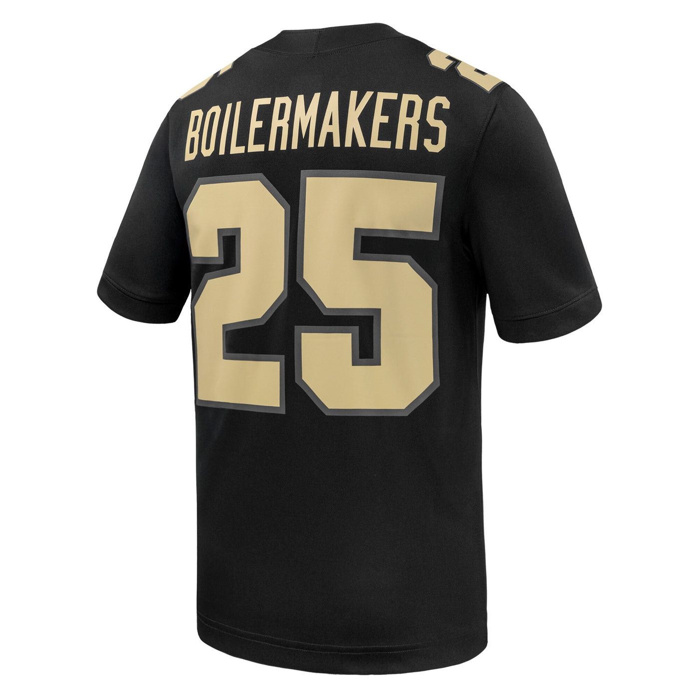Nike #25 Black Purdue Boilermakers Alternate Game Football Jersey