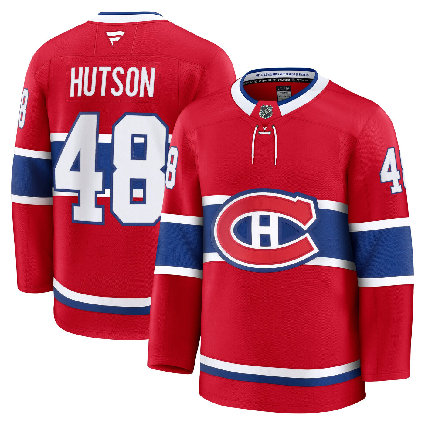 Montreal Canadiens Lane Hutson Fanatics Red Home Premium Jersey