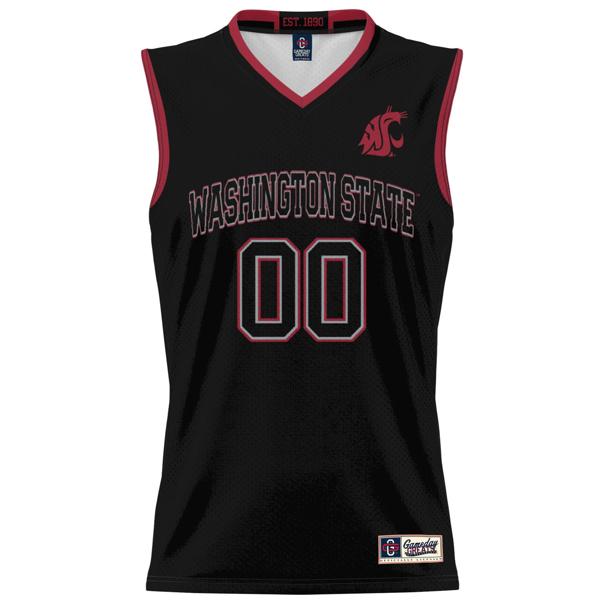Washington State Cougars GameDay Greats NIL Pick-A-Player Basketball Jersey - Black