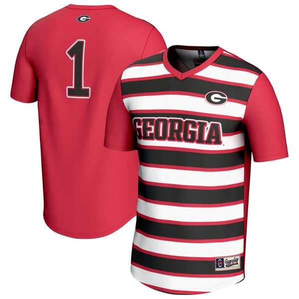 GameDay Greats #1 Red Georgia Bulldogs Lightweight Soccer Fashion Jersey