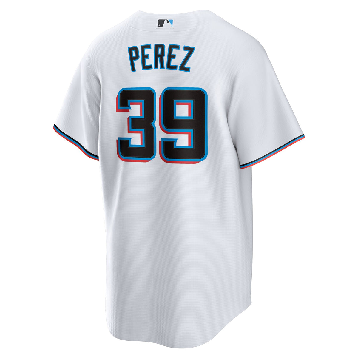 Miami Marlins Eury Perez White Home Replica Jersey