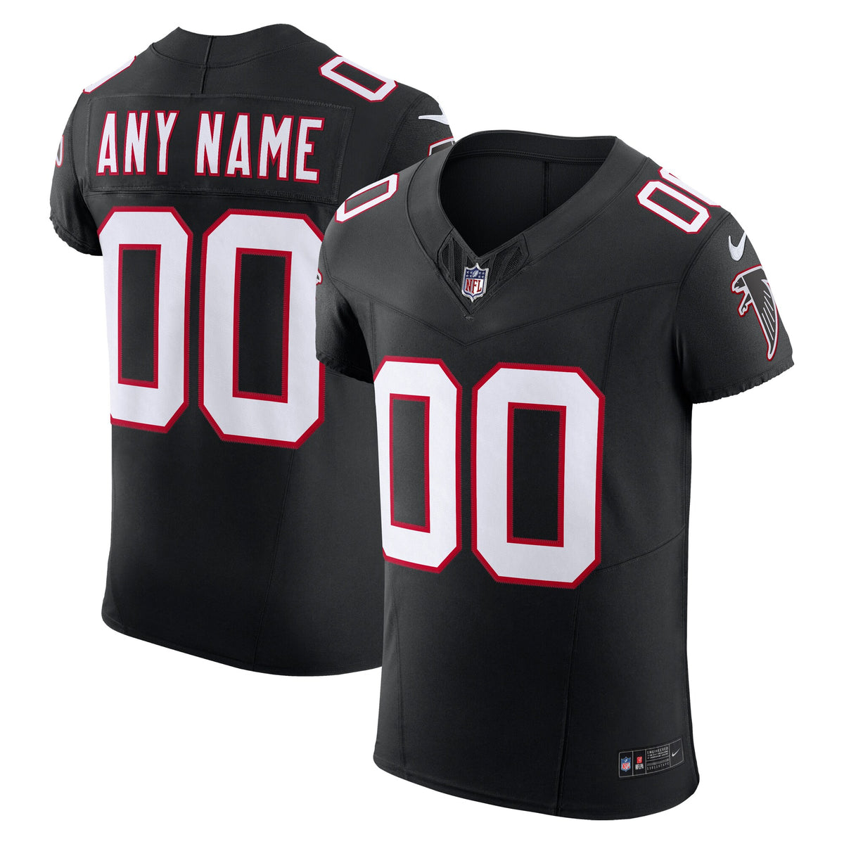 Atlanta Falcons Black Vapor F.U.S.E. Elite Custom Jersey