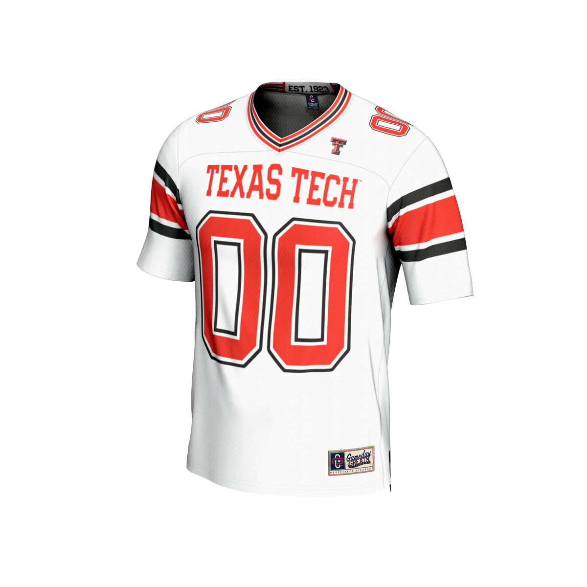 Texas Tech Red Raiders GameDay Greats Personalized Football Fashion Jersey - White