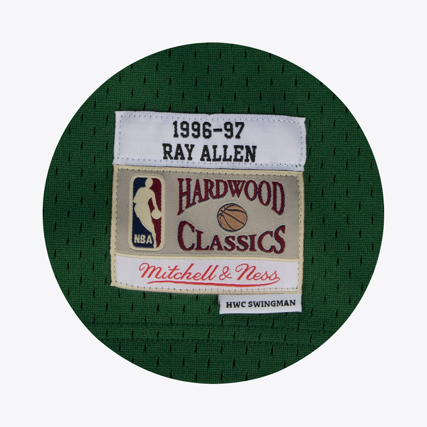 Milwaukee Bucks Ray Allen 1996 Hardwood Classics Alternate Swingman Jersey By Mitchell & Ness - Dark Green -