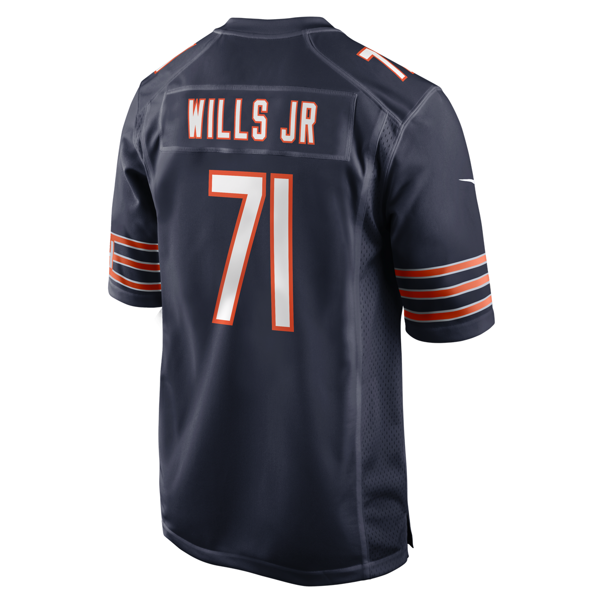 Chicago Bears Jedrick Wills Jr. Navy Team Game Jersey