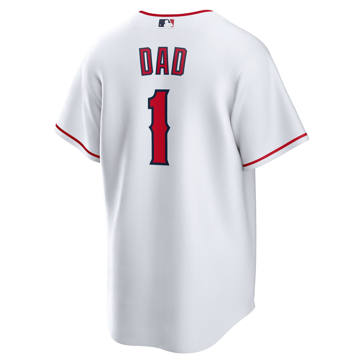 Los Angeles Angels White #1 Dad Home Replica Jersey