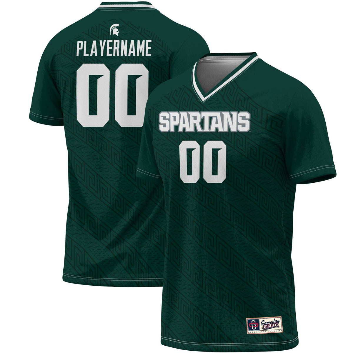 Michigan State Spartans GameDay Greats NIL Pick-A-Player Lightweight Soccer Jersey - Green