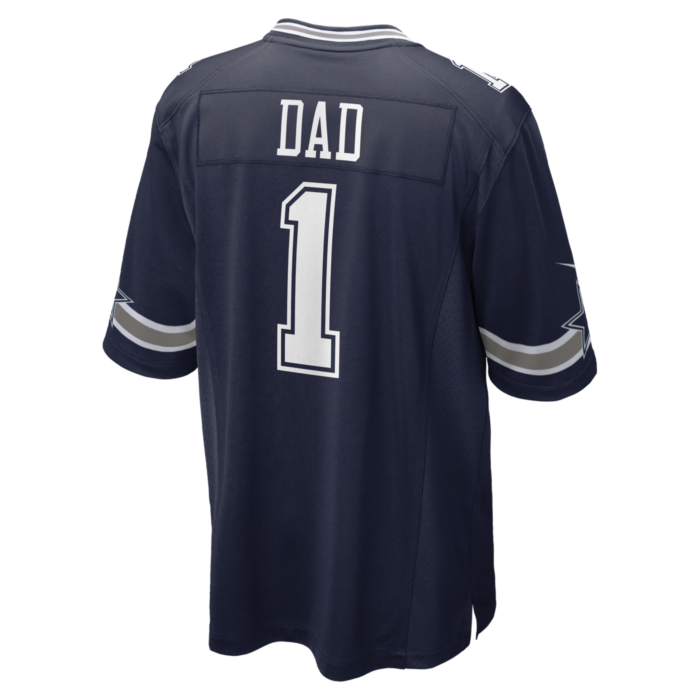 Dallas Cowboys Number 1 Dad Nike Navy Game Jersey