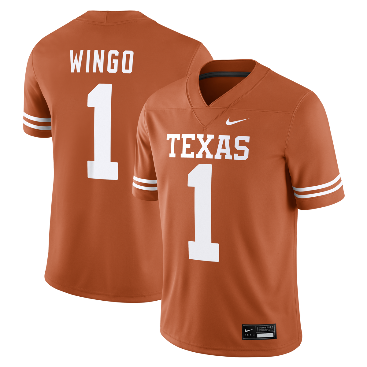 Ryan Wingo Texas Longhorns Game Football Jersey - Texas Orange